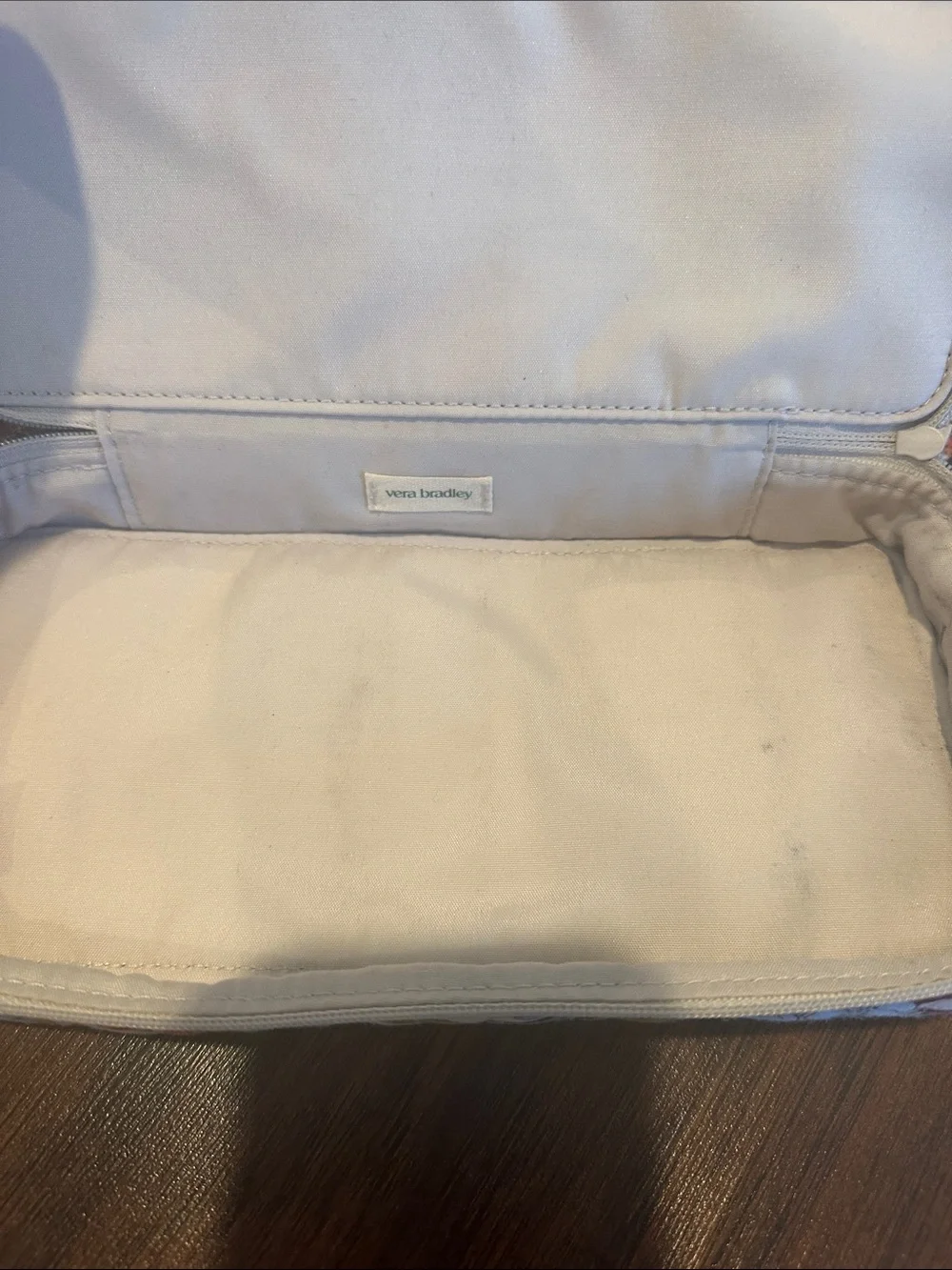 Vera Bradley Cream Floral Quilted Backpack & pencil case(worn strap)